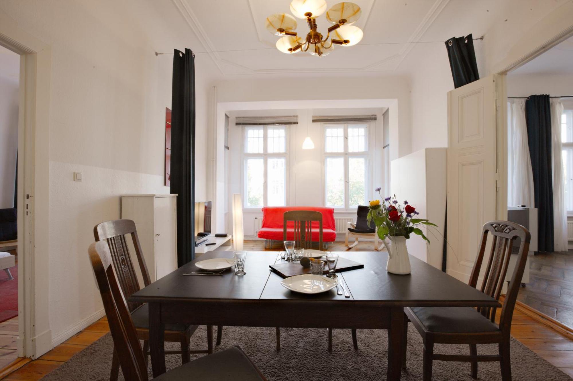 Elegante Altbauwohnung Berlin Bagian luar foto