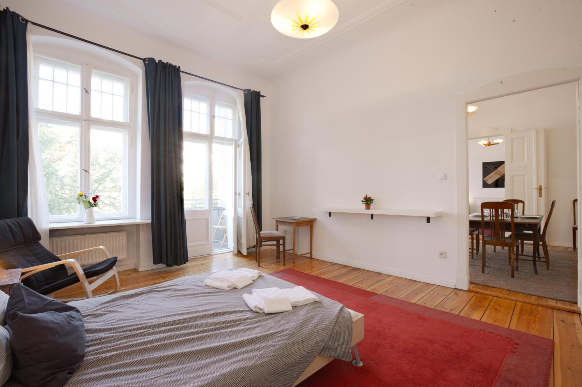 Elegante Altbauwohnung Berlin Bagian luar foto